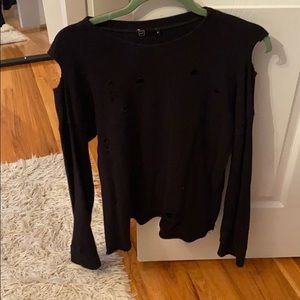 Black long sleeve tee
